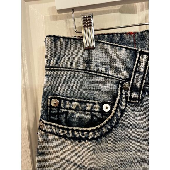 True Religion Mens Stone Washed Straight Leg Jeans sz 31 EUC - Picture 3 of 10